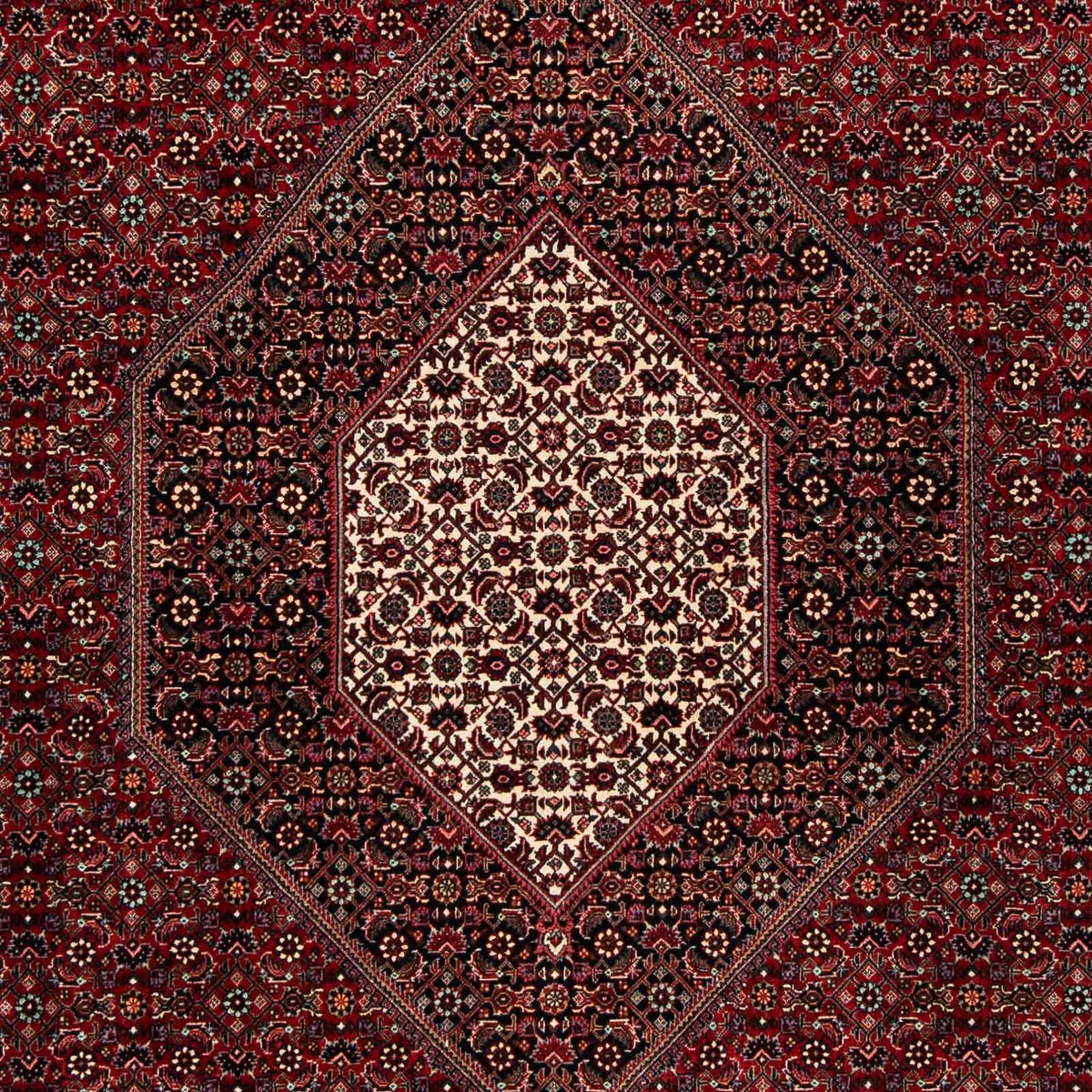 Perser Rug - Bidjar - 258 x 202 cm - dark red