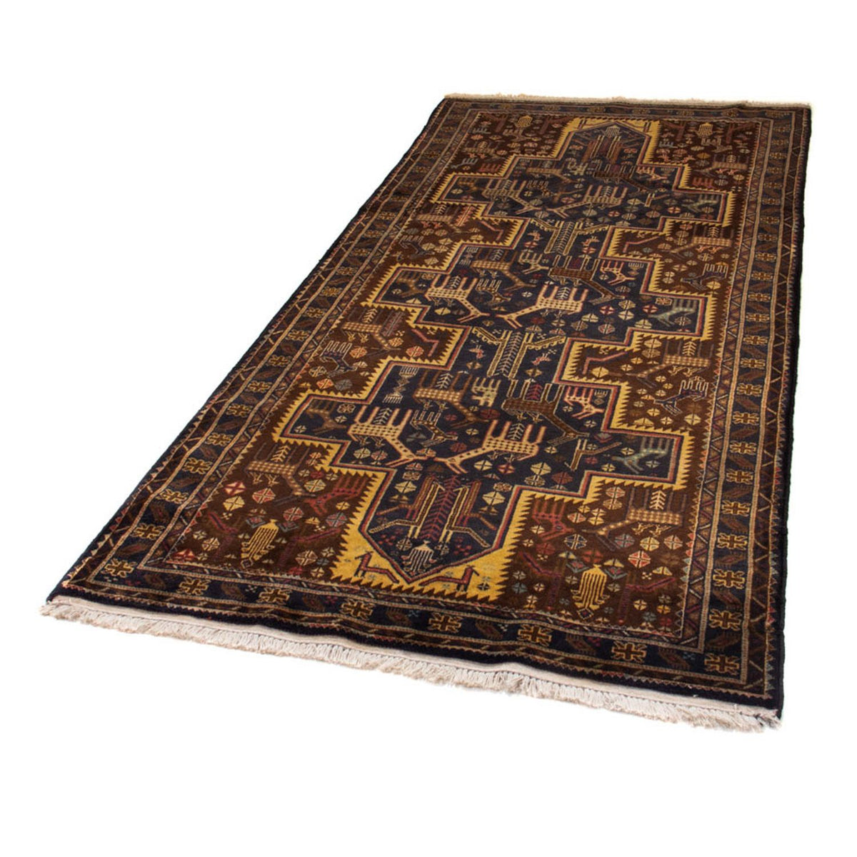 Runner Belutsch Rug - 220 x 109 cm - dark blue