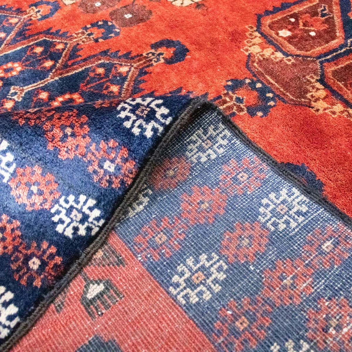 Runner Belutsch Rug - 231 x 123 cm - dark red