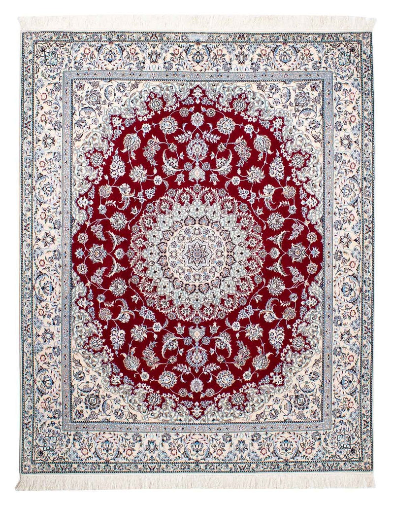 Perser Rug - Nain - Premium - 196 x 158 cm - dark red