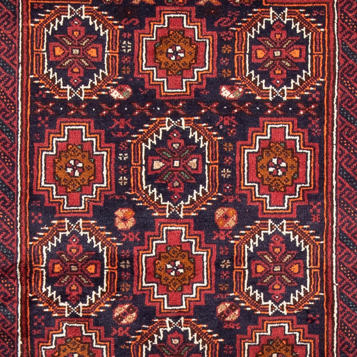 Runner Belutsch Rug - 193 x 101 cm - red