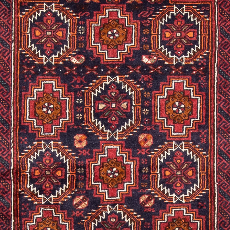 Runner Belutsch Rug - 193 x 101 cm - red