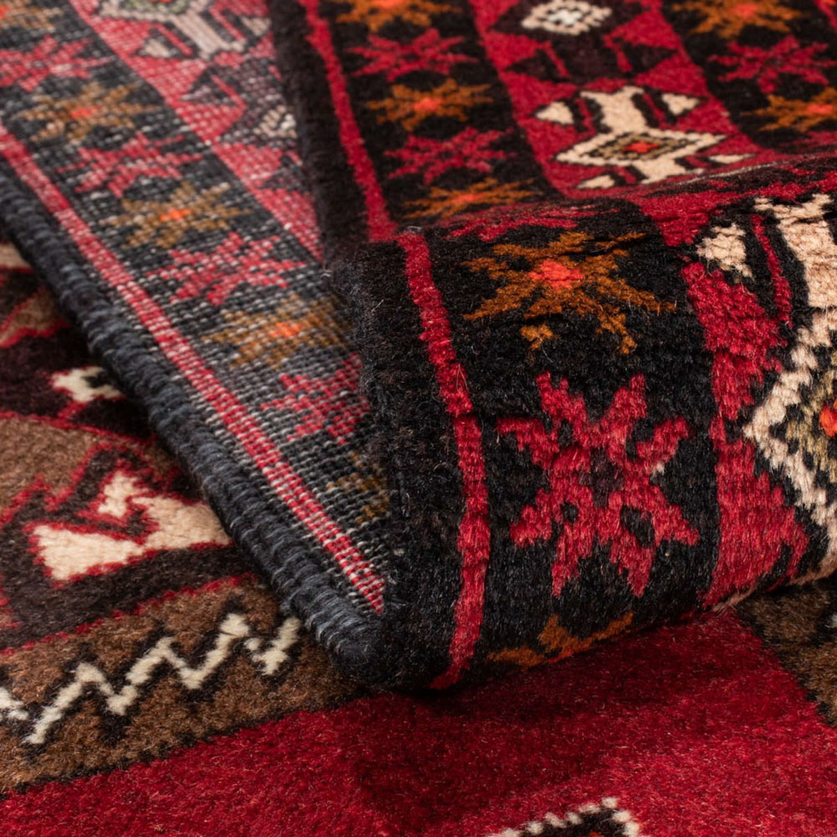 Runner Belutsch Rug - 194 x 100 cm - red