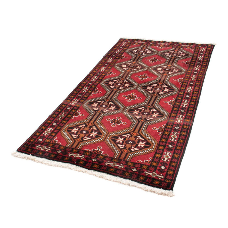 Runner Belutsch Rug - 194 x 100 cm - red