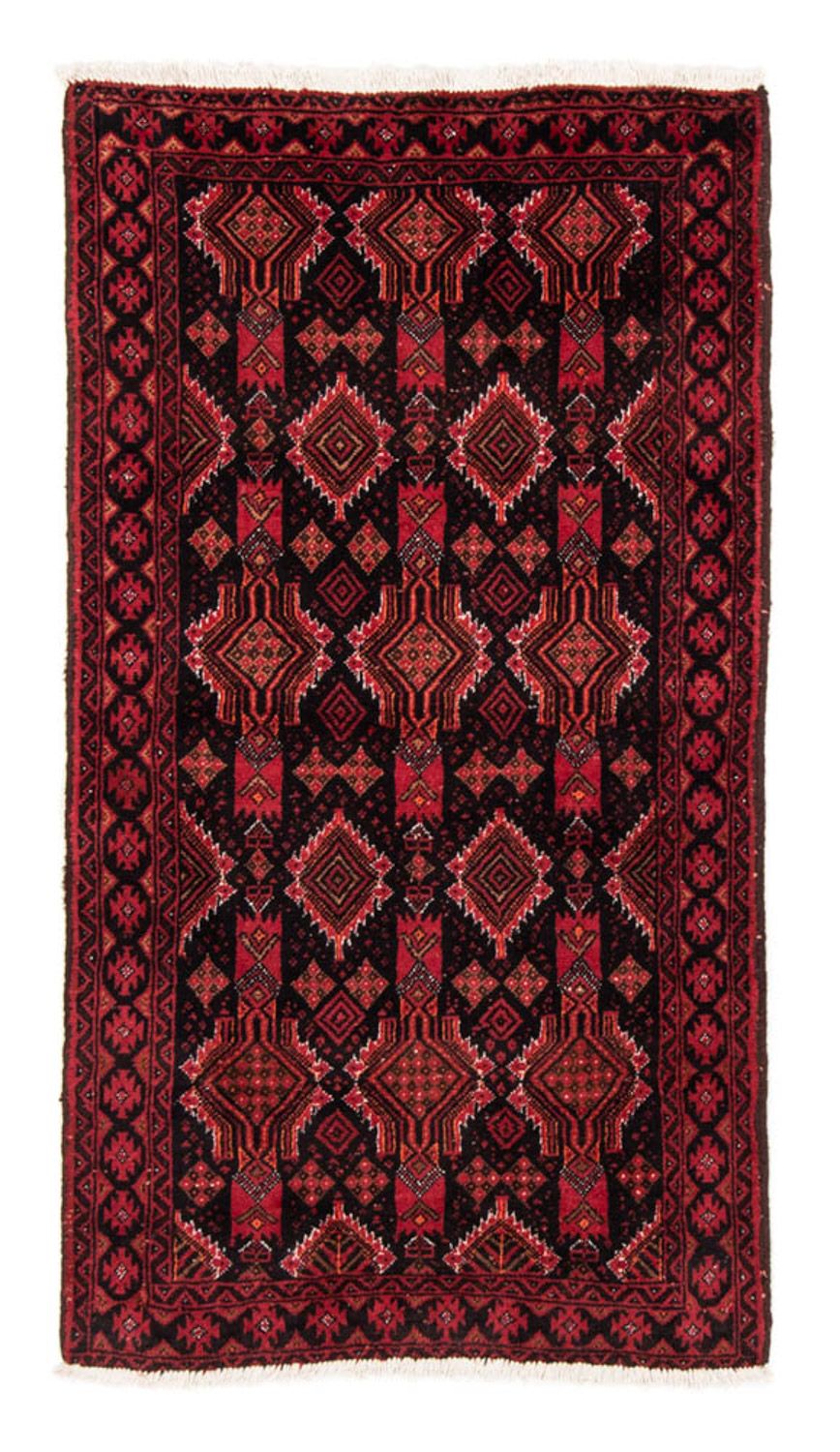 Runner Belutsch Rug - 182 x 100 cm - dark red