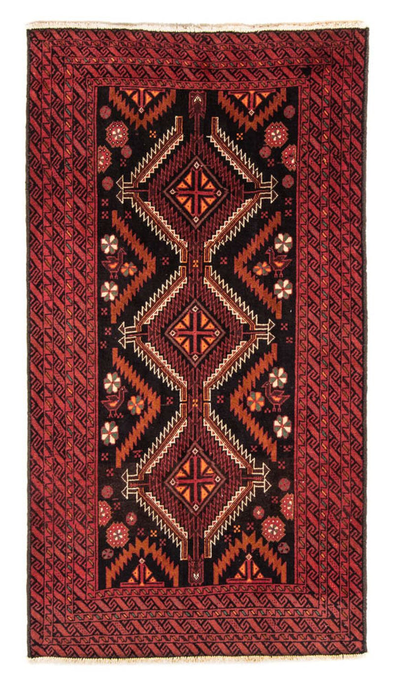 Runner Belutsch Rug - 196 x 106 cm - red
