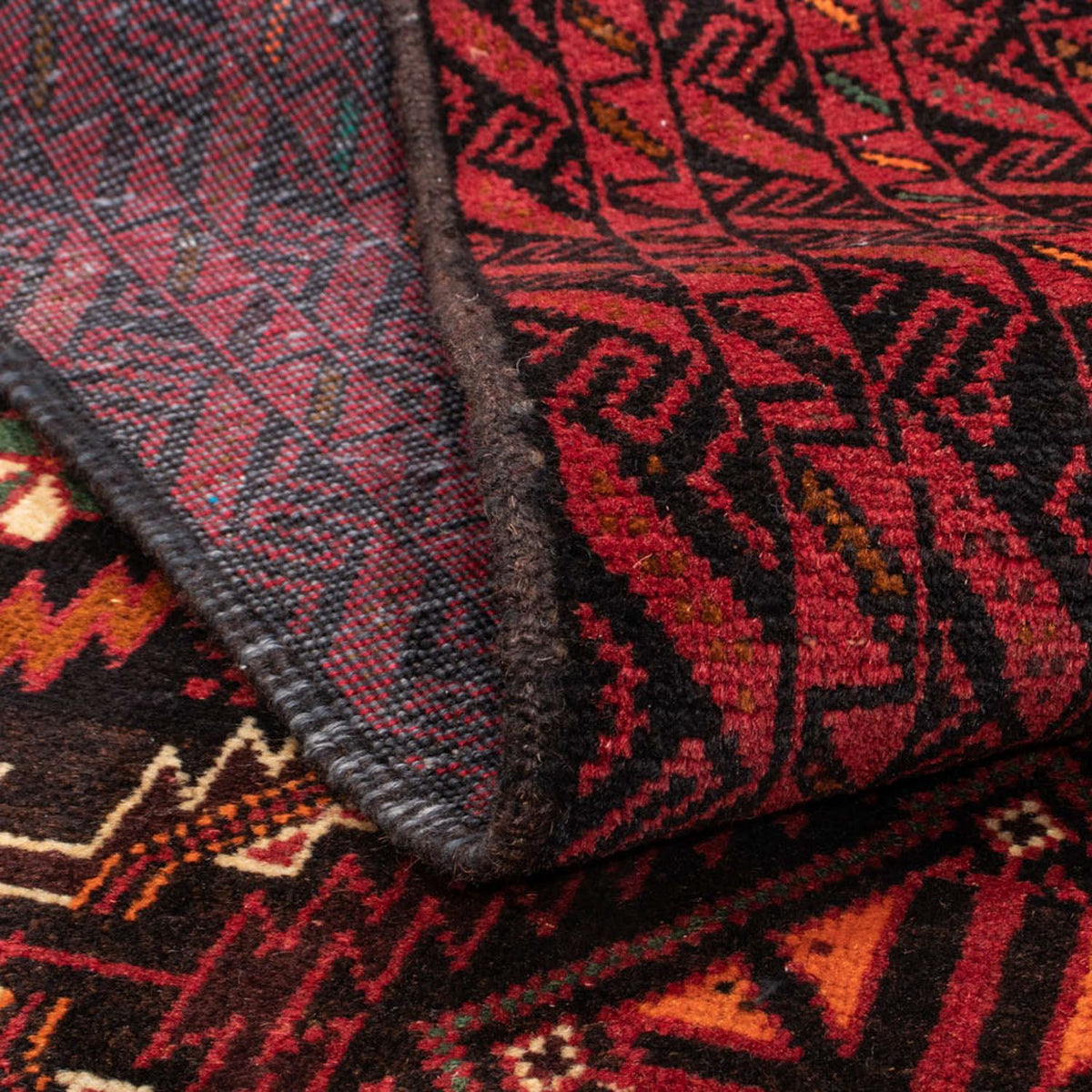 Runner Belutsch Rug - 196 x 106 cm - red