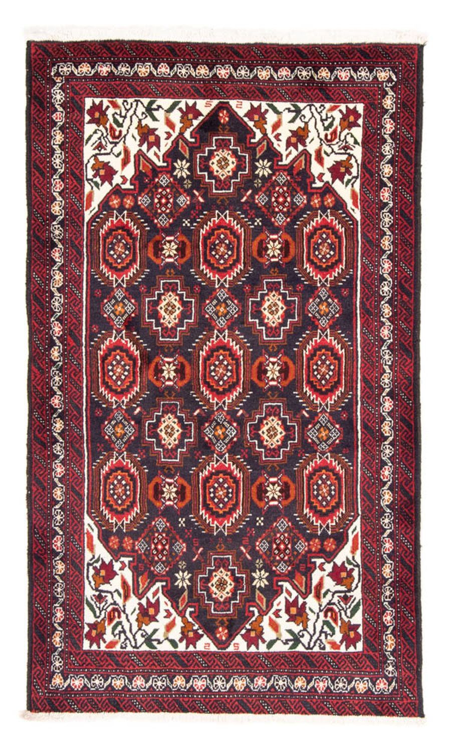 Runner Belutsch Rug - 196 x 110 cm - dark blue