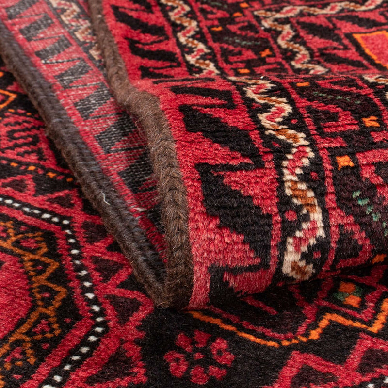 Runner Belutsch Rug - 193 x 102 cm - dark red