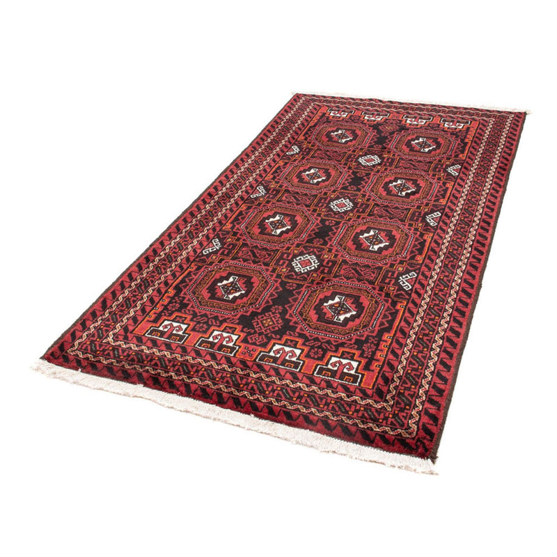 Runner Belutsch Rug - 193 x 102 cm - dark red