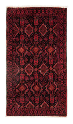 Runner Belutsch Rug - 182 x 102 cm - dark red