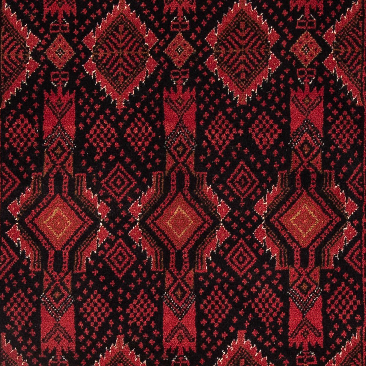 Runner Belutsch Rug - 182 x 102 cm - dark red