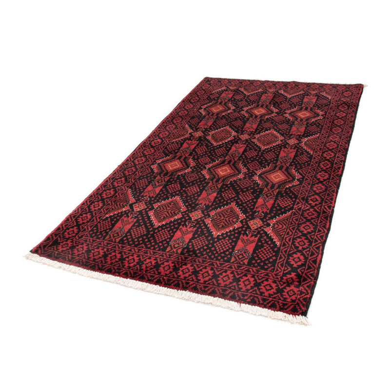 Runner Belutsch Rug - 182 x 102 cm - dark red