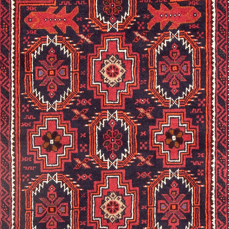 Runner Belutsch Rug - 195 x 106 cm - red