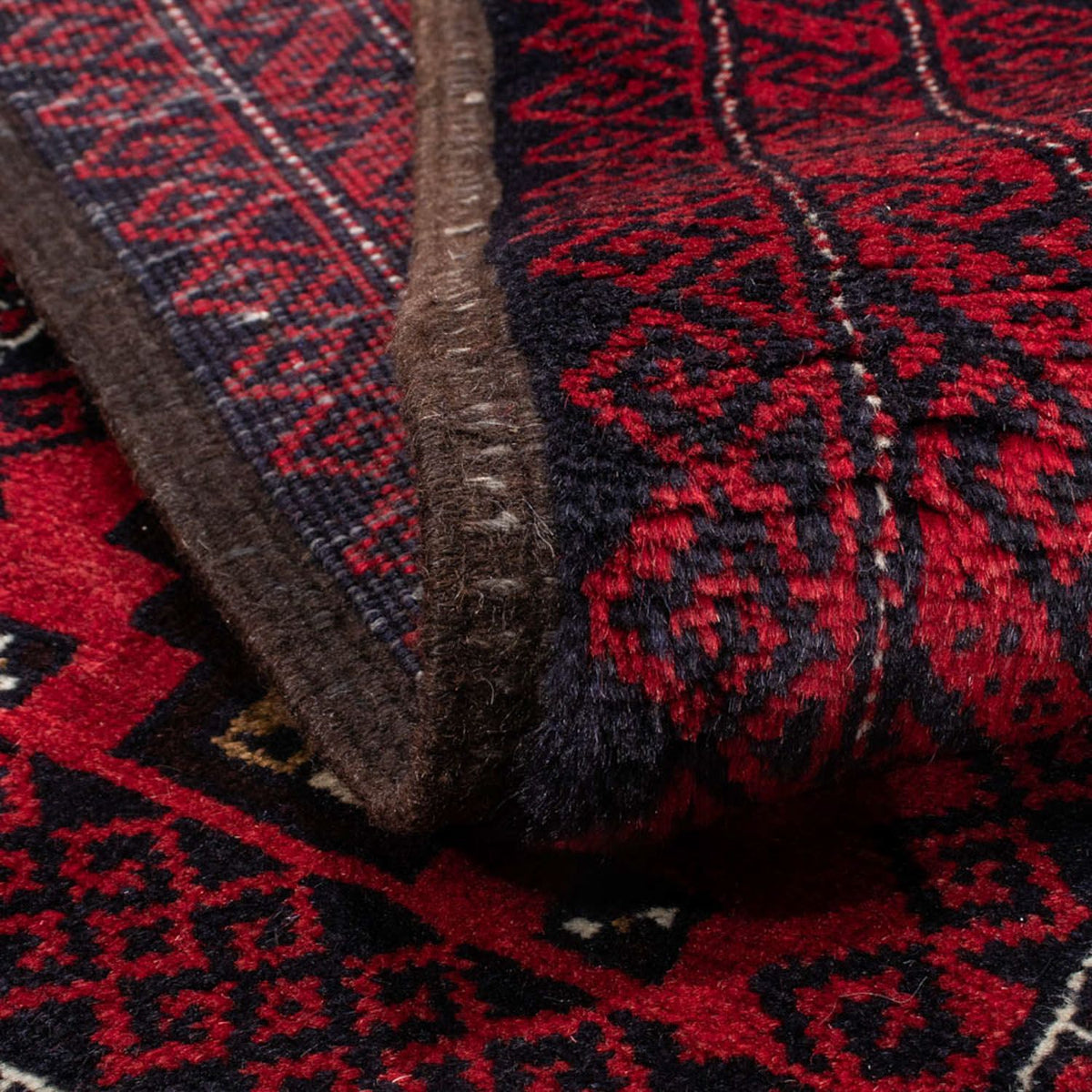 Runner Belutsch Rug - 175 x 95 cm - dark red