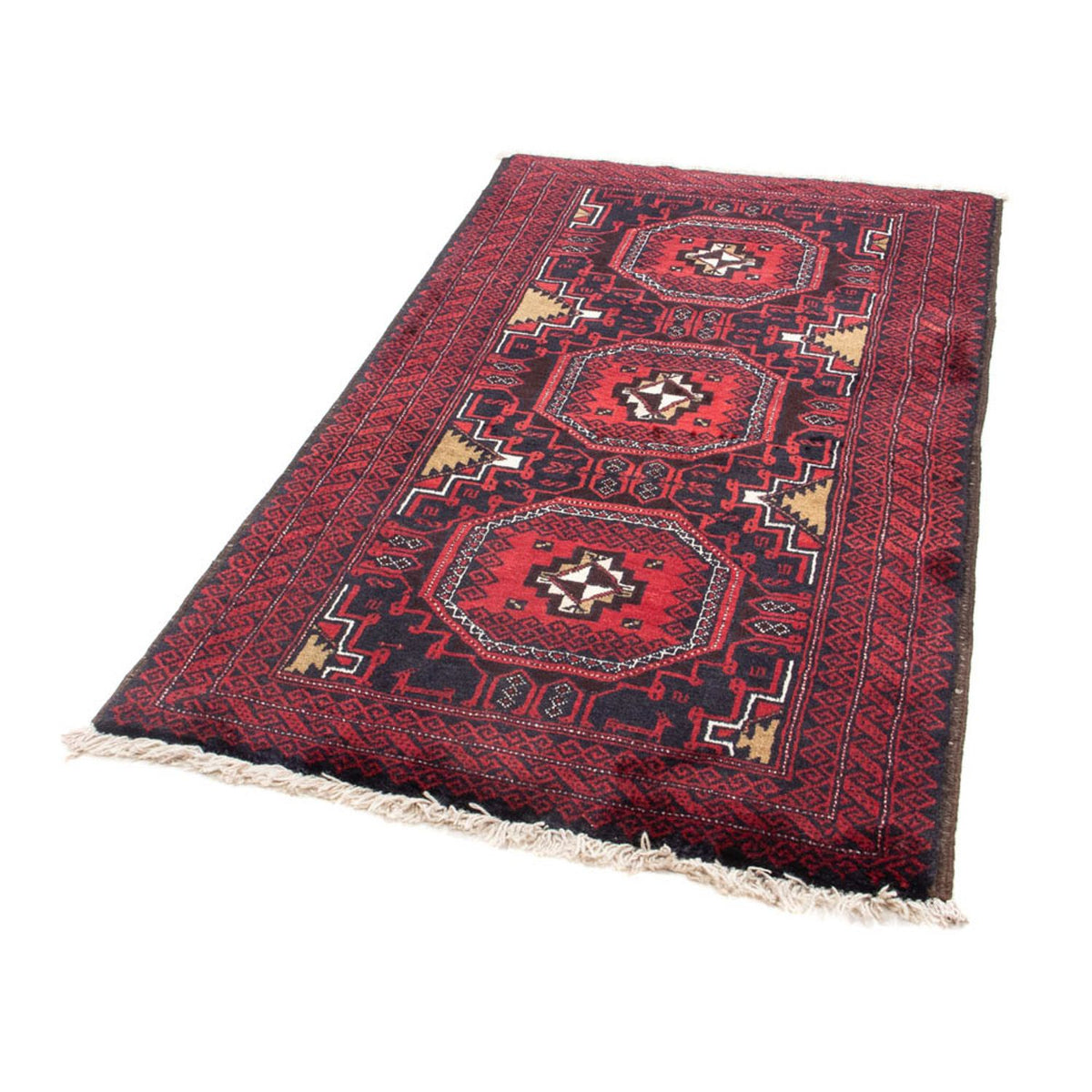 Runner Belutsch Rug - 175 x 95 cm - dark red