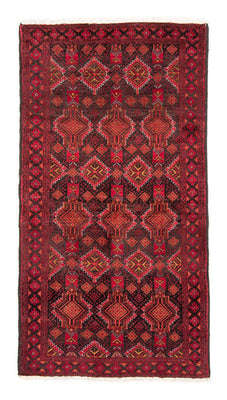Runner Belutsch Rug - 194 x 105 cm - red