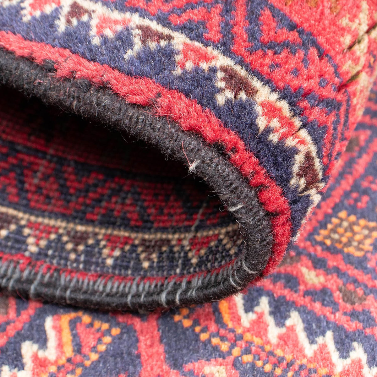 Runner Belutsch Rug - 174 x 99 cm - dark red