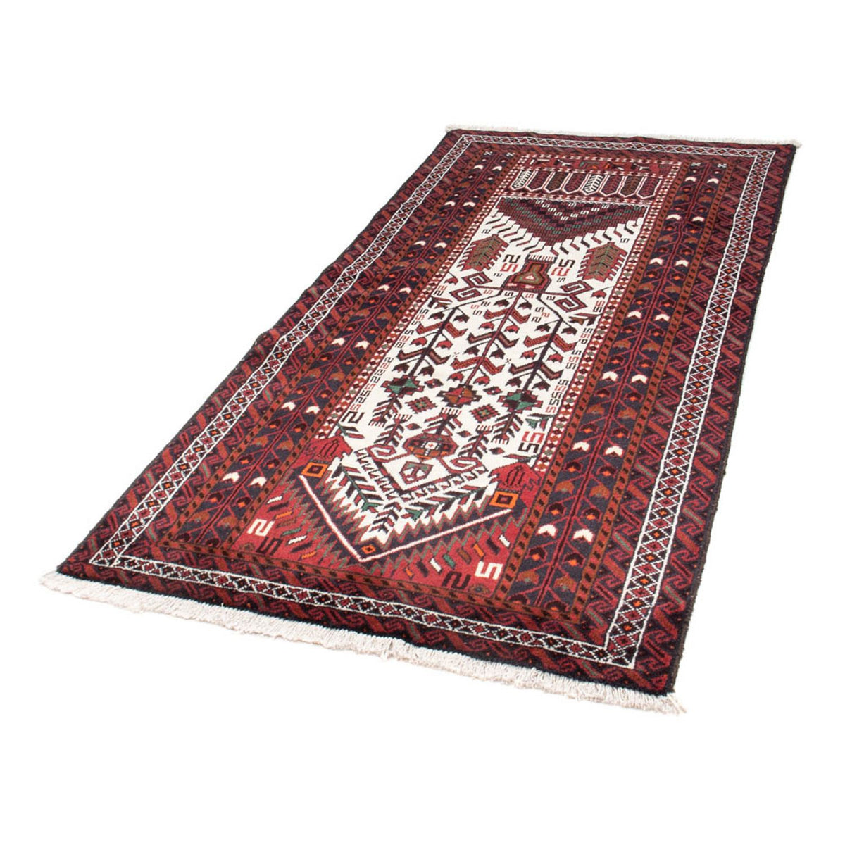 Runner Belutsch Rug - 197 x 100 cm - beige