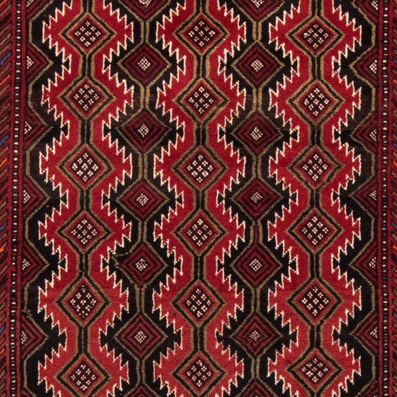 Runner Belutsch Rug - 219 x 110 cm - dark red