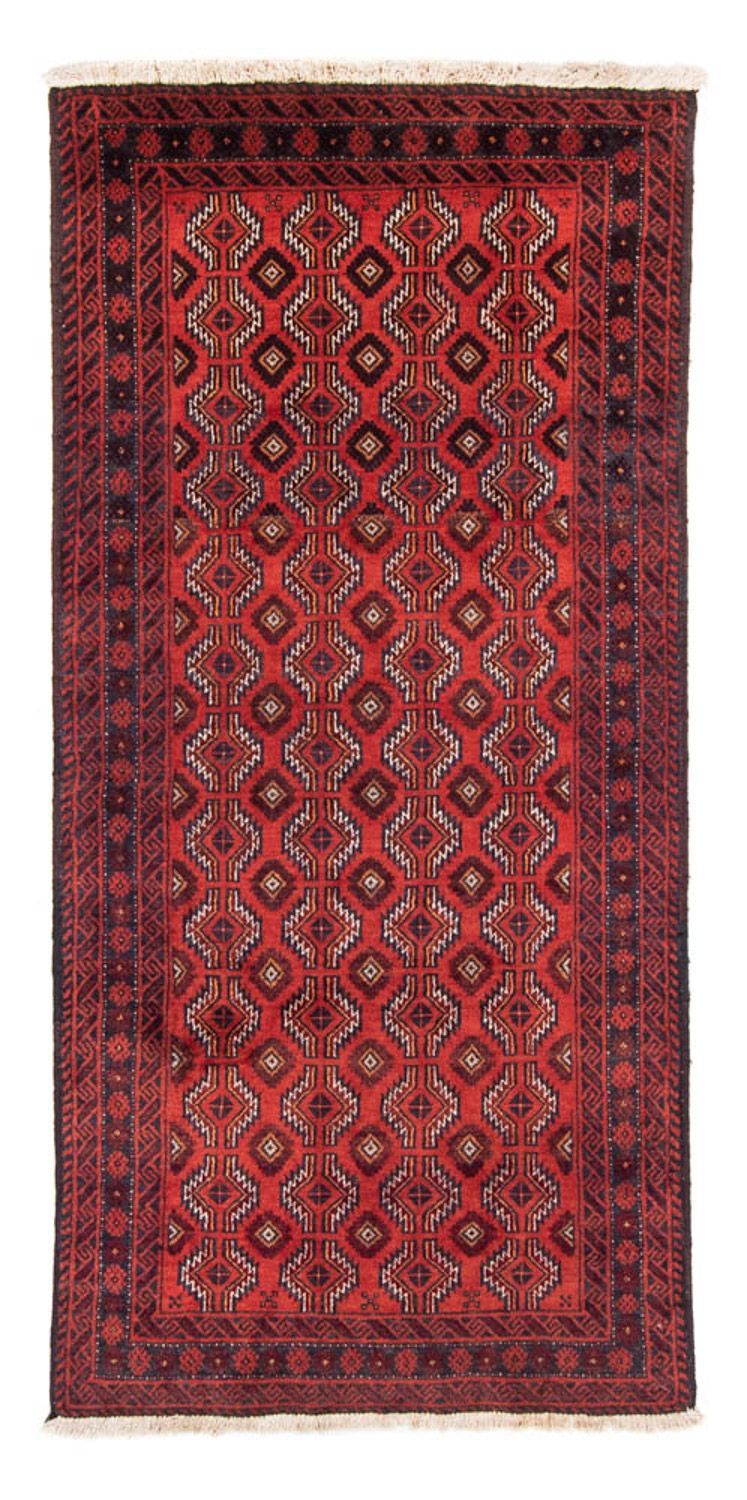 Runner Belutsch Rug - 185 x 97 cm - red