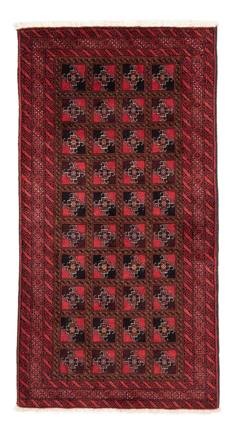 Runner Belutsch Rug - 197 x 104 cm - red