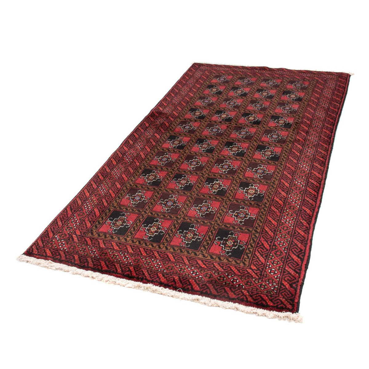 Runner Belutsch Rug - 197 x 104 cm - red