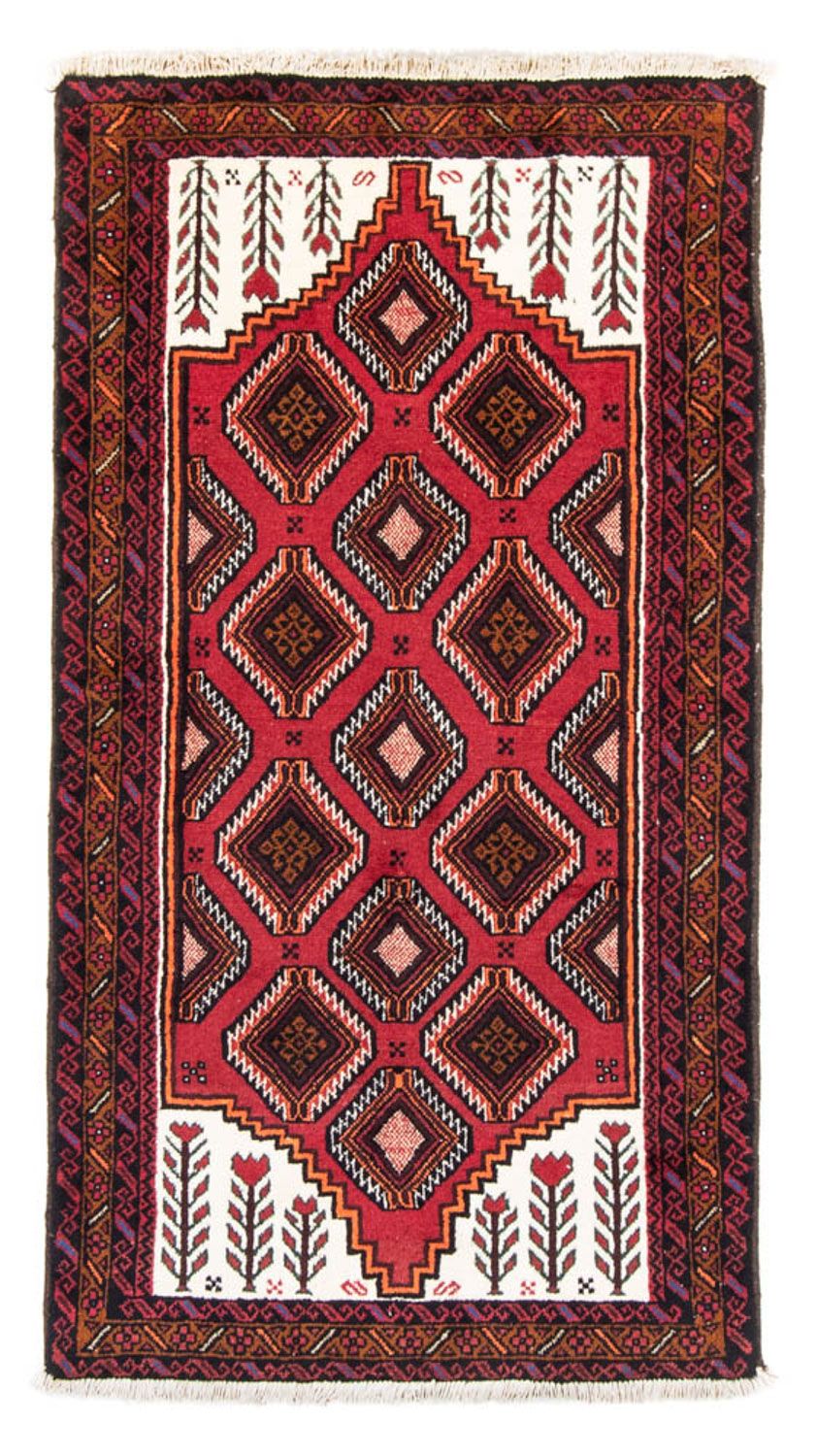 Runner Belutsch Rug - 194 x 104 cm - red