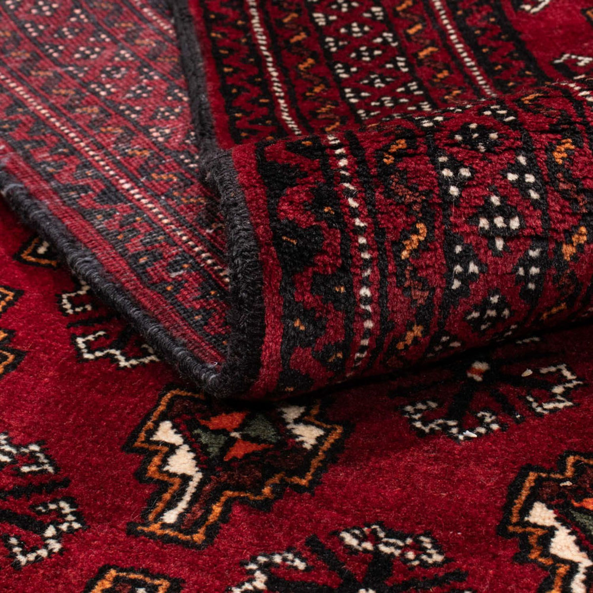 Runner Belutsch Rug - 194 x 101 cm - dark red