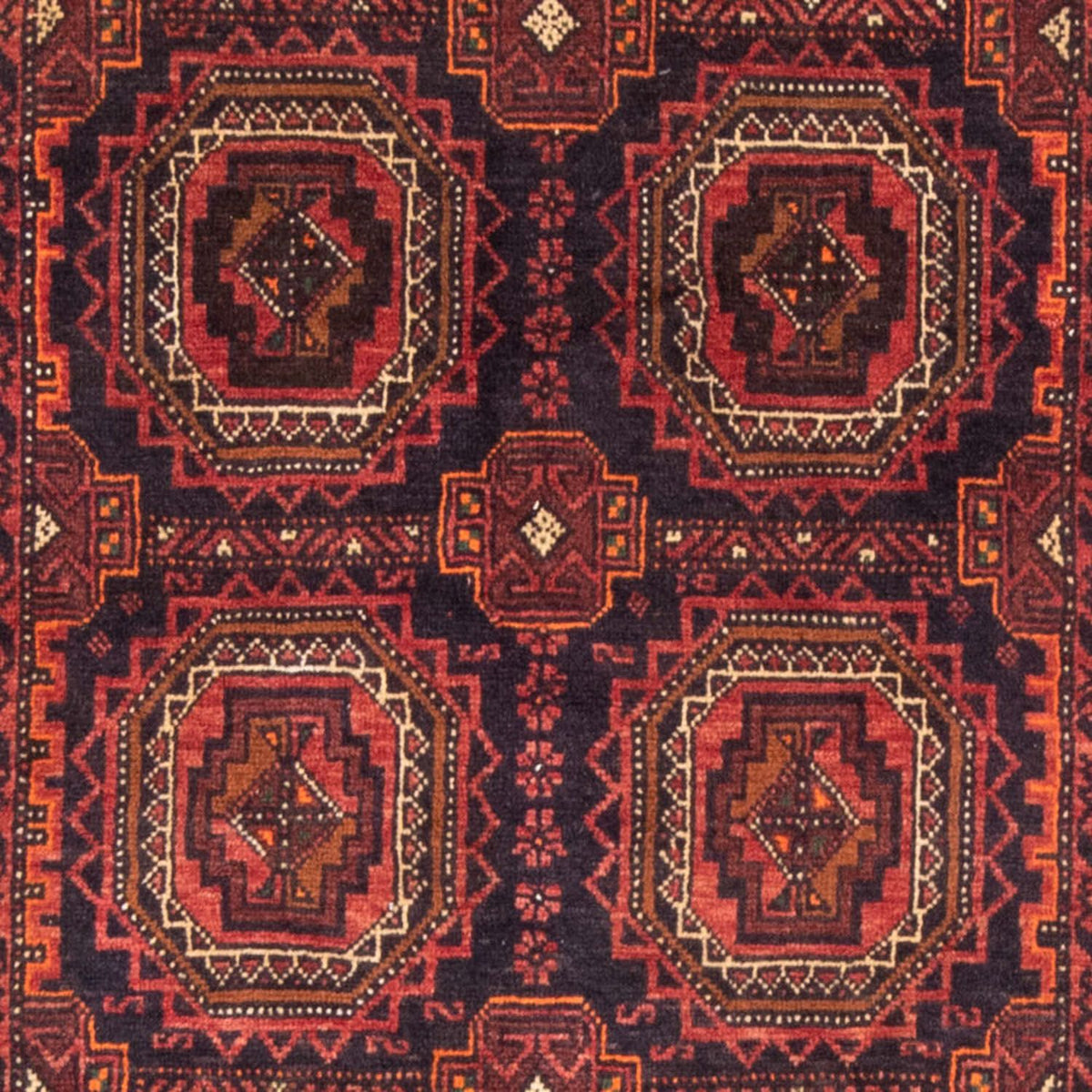 Runner Belutsch Rug - 200 x 106 cm - light red