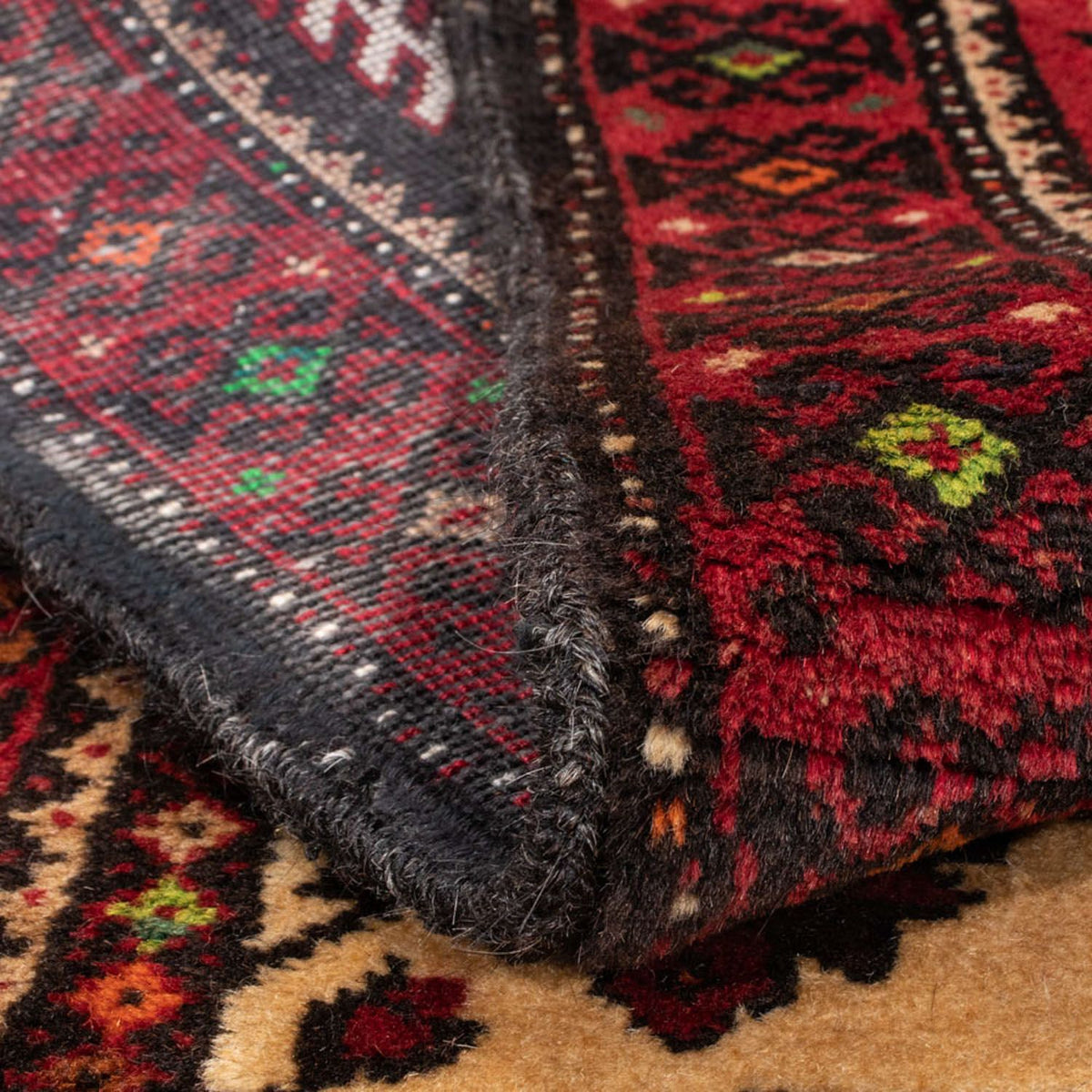 Runner Belutsch Rug - 187 x 102 cm - red