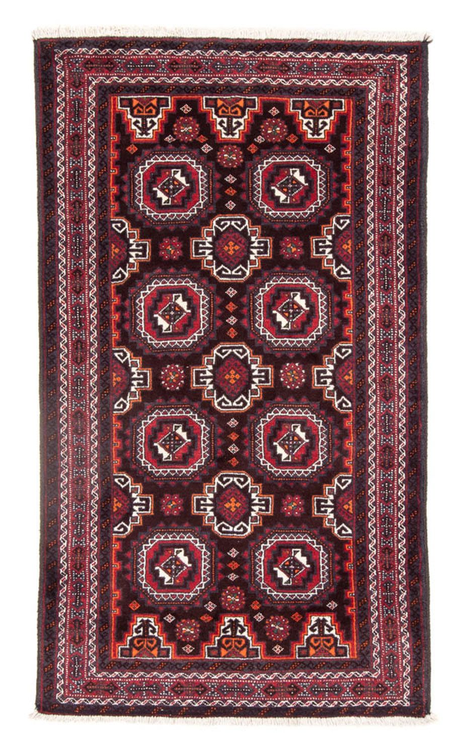 Runner Belutsch Rug - 194 x 105 cm - red