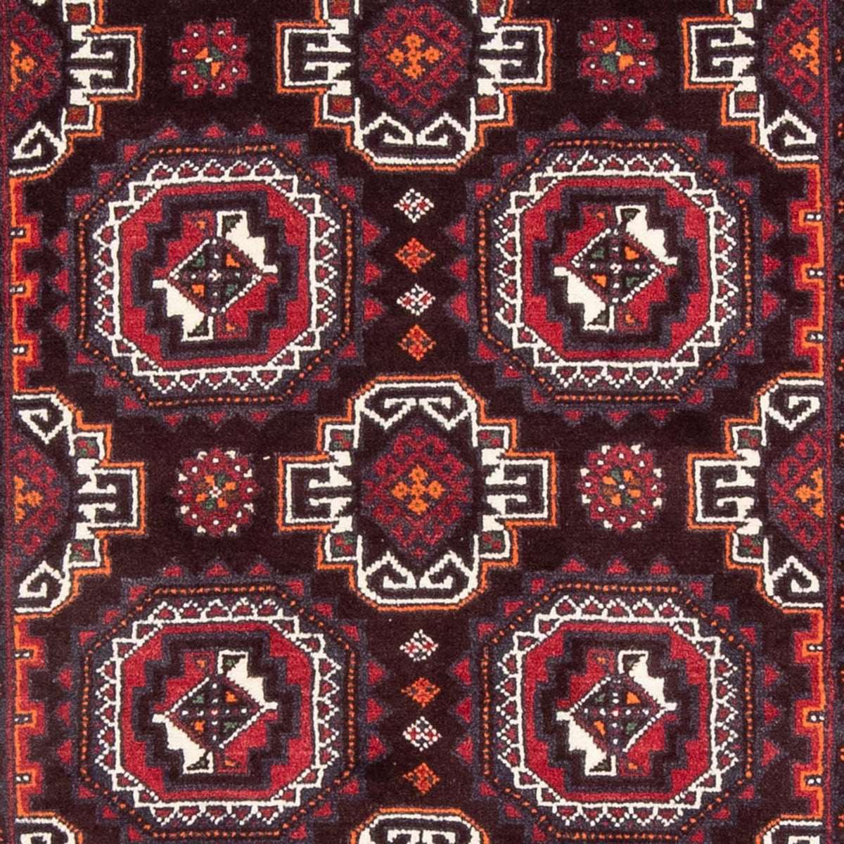 Runner Belutsch Rug - 194 x 105 cm - red