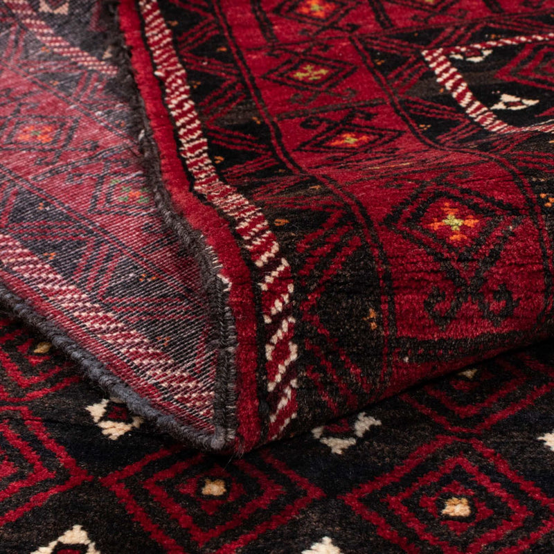 Runner Belutsch Rug - 210 x 114 cm - dark red