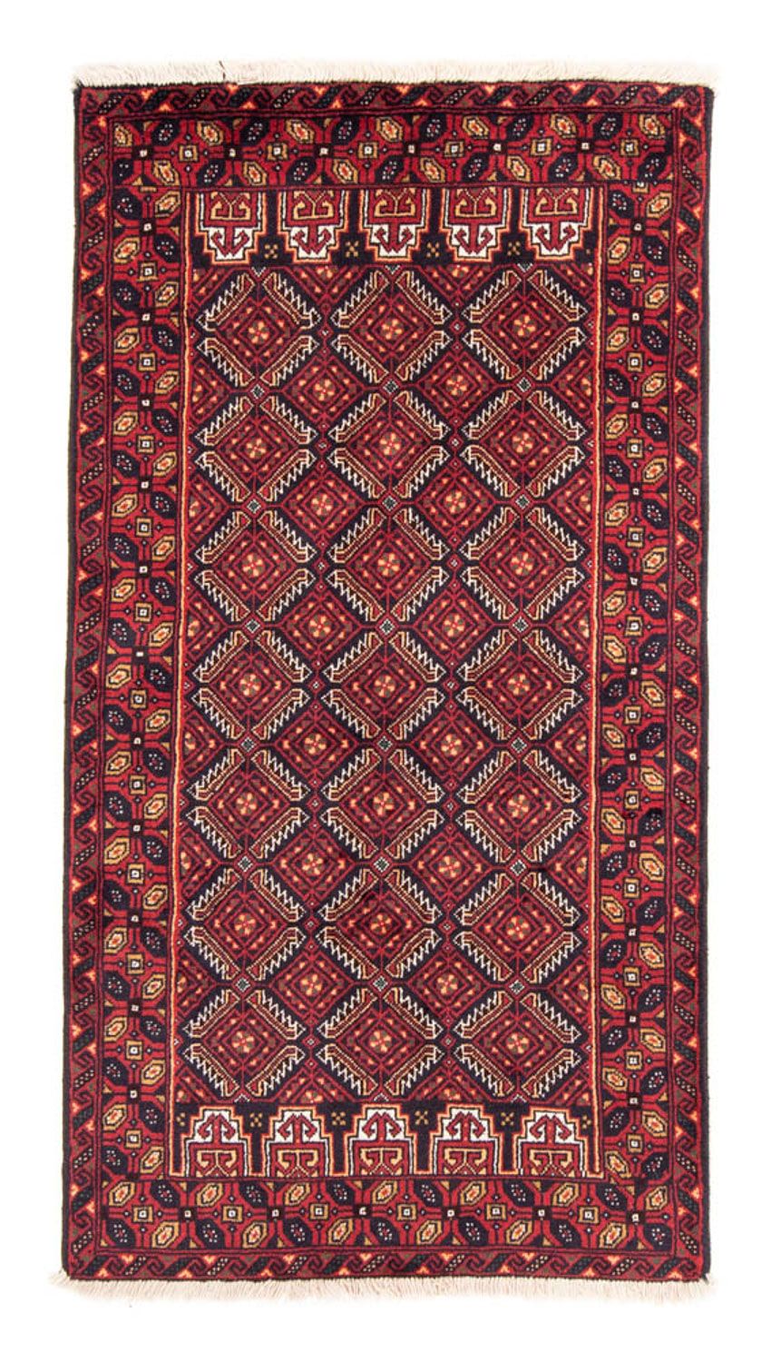 Runner Belutsch Rug - 193 x 103 cm - red