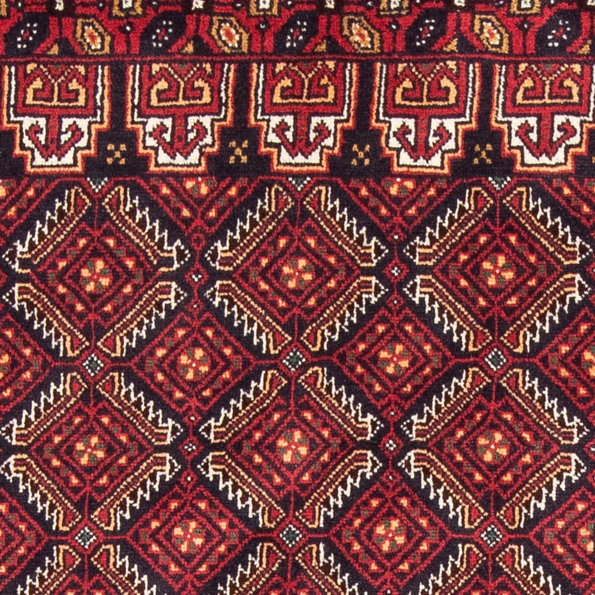 Runner Belutsch Rug - 193 x 103 cm - red