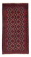 Runner Belutsch Rug - 197 x 107 cm - dark red