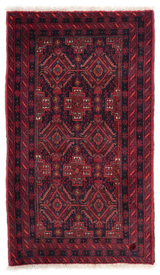 Belutsch Rug - 169 x 136 cm - dark red