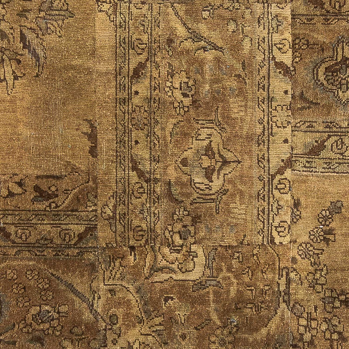 Patchwork Rug - 207 x 128 cm - multicolored