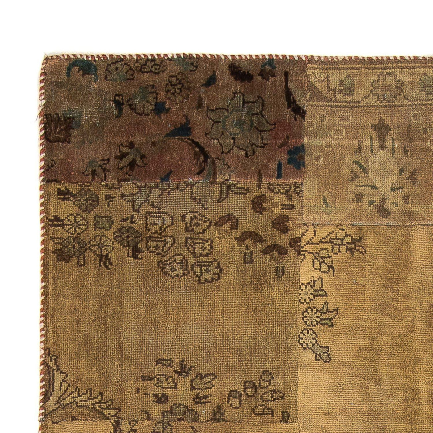 Patchwork Rug 207x128cm - Perserteppich Wollteppich
