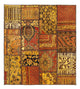 Patchwork Rug 151x142cm - Perserteppich Wollteppich