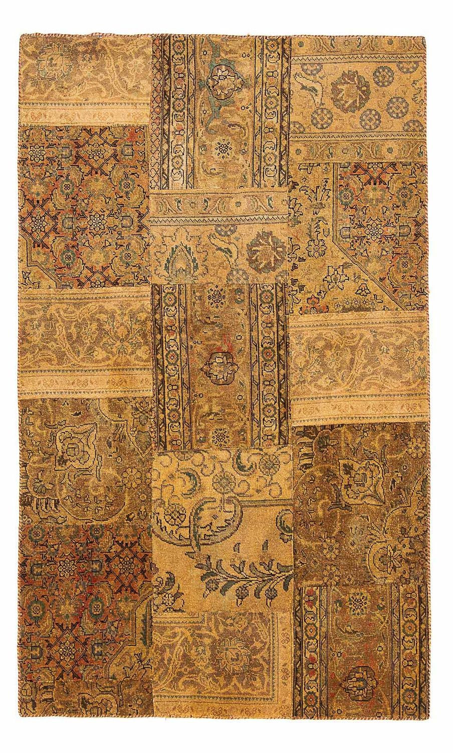 Patchwork Rug - 205 x 131 cm - multicolored