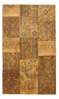 Patchwork Rug - 205 x 131 cm - multicolored