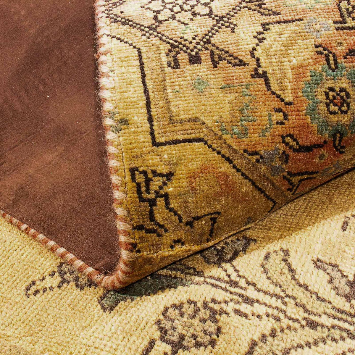 Patchwork Rug - 205 x 131 cm - multicolored