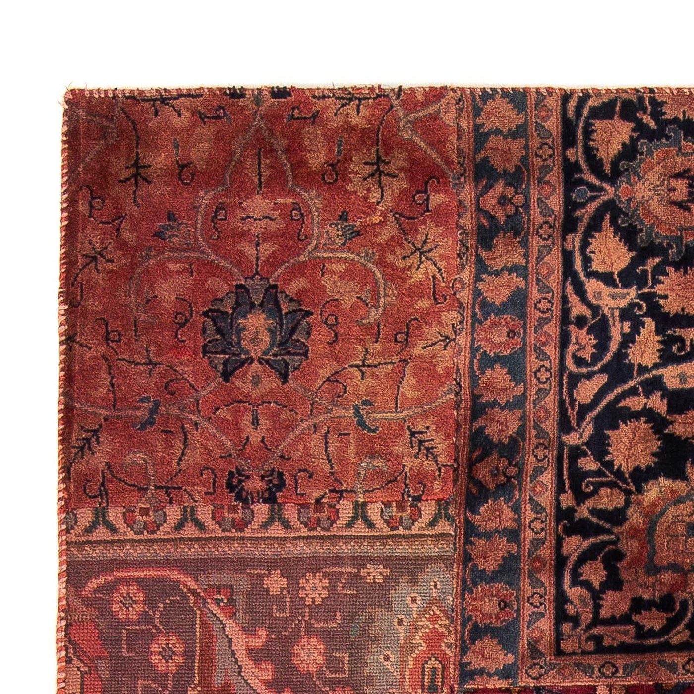 Patchwork Rug 207x135cm - Perserteppich Wollteppich
