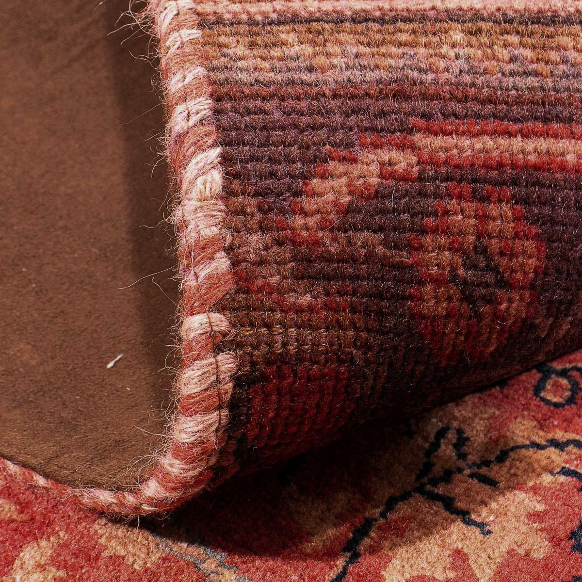 Patchwork Rug - 207 x 135 cm - multicolored