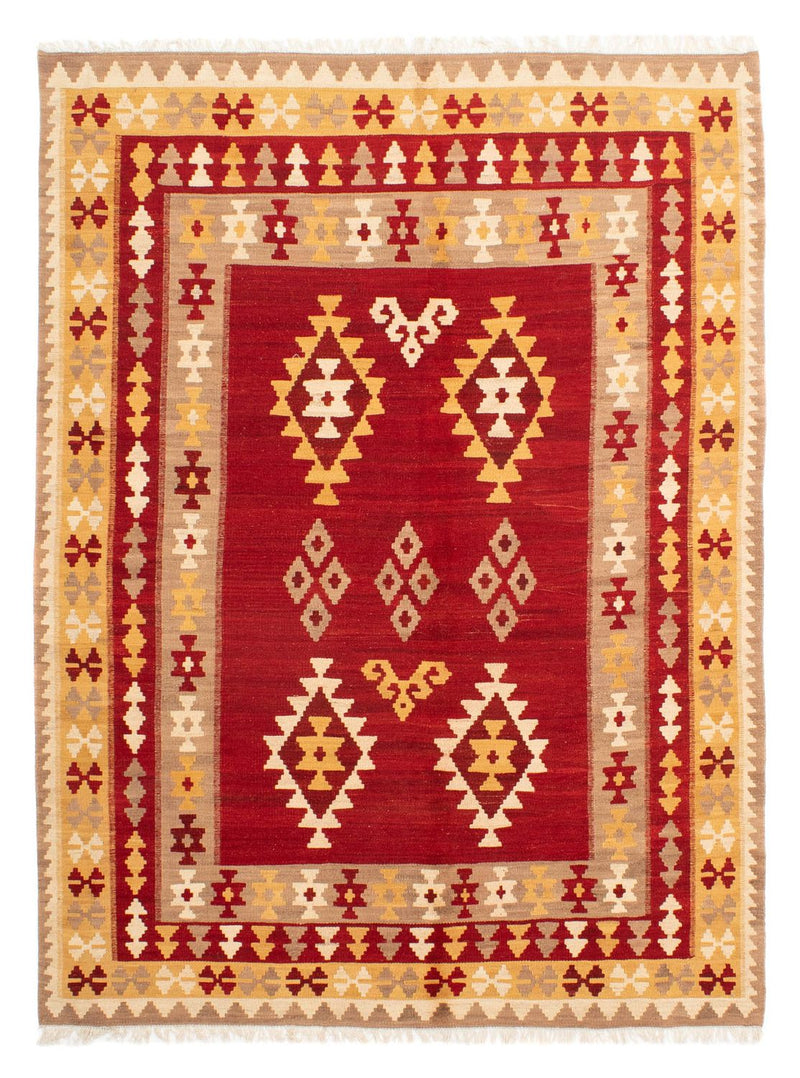 Kelim Rug - Oriental - 252 x 178 cm - dark red