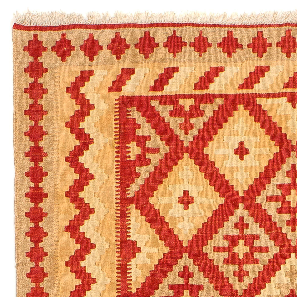 Kelim Rug - Oriental - 206 x 152 cm - dark red