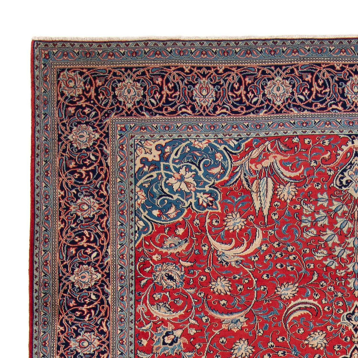 Patchwork Rug - 355 x 270 cm - light red