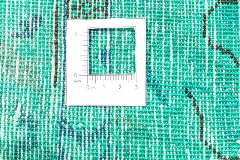 Patchwork Rug - 297 x 231 cm - turquoise